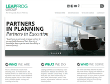 Tablet Screenshot of leapfrogbuilders.com